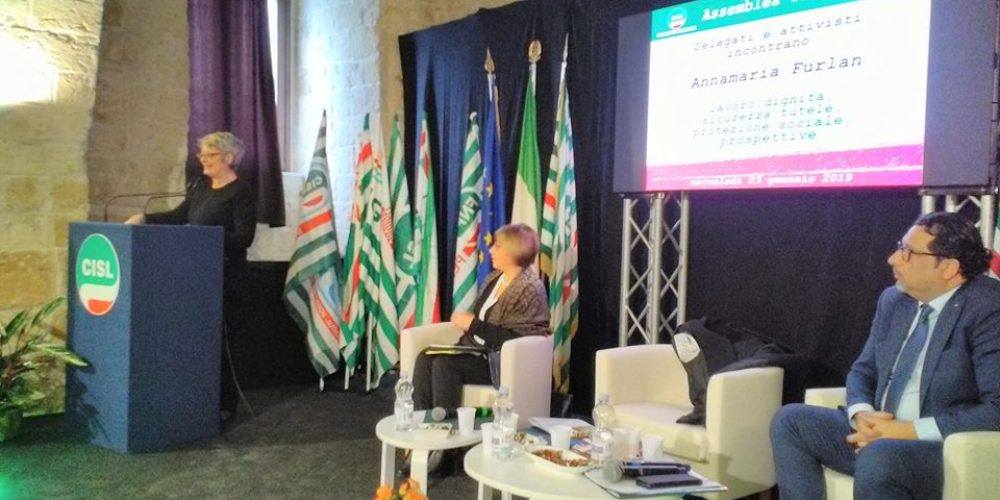 La Cisl Taranto Brindisi incontra Annamaria Furlan a Taranto