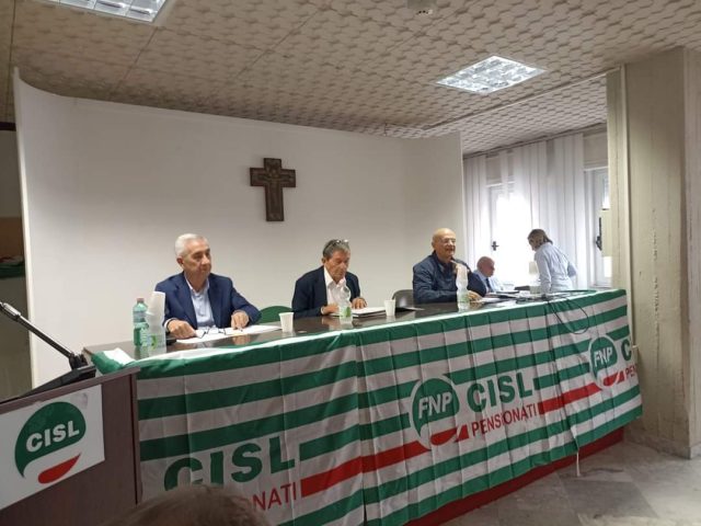 I lavori del Consiglio Generale dei pensionati (FNP) Cisl Taranto Brindisi